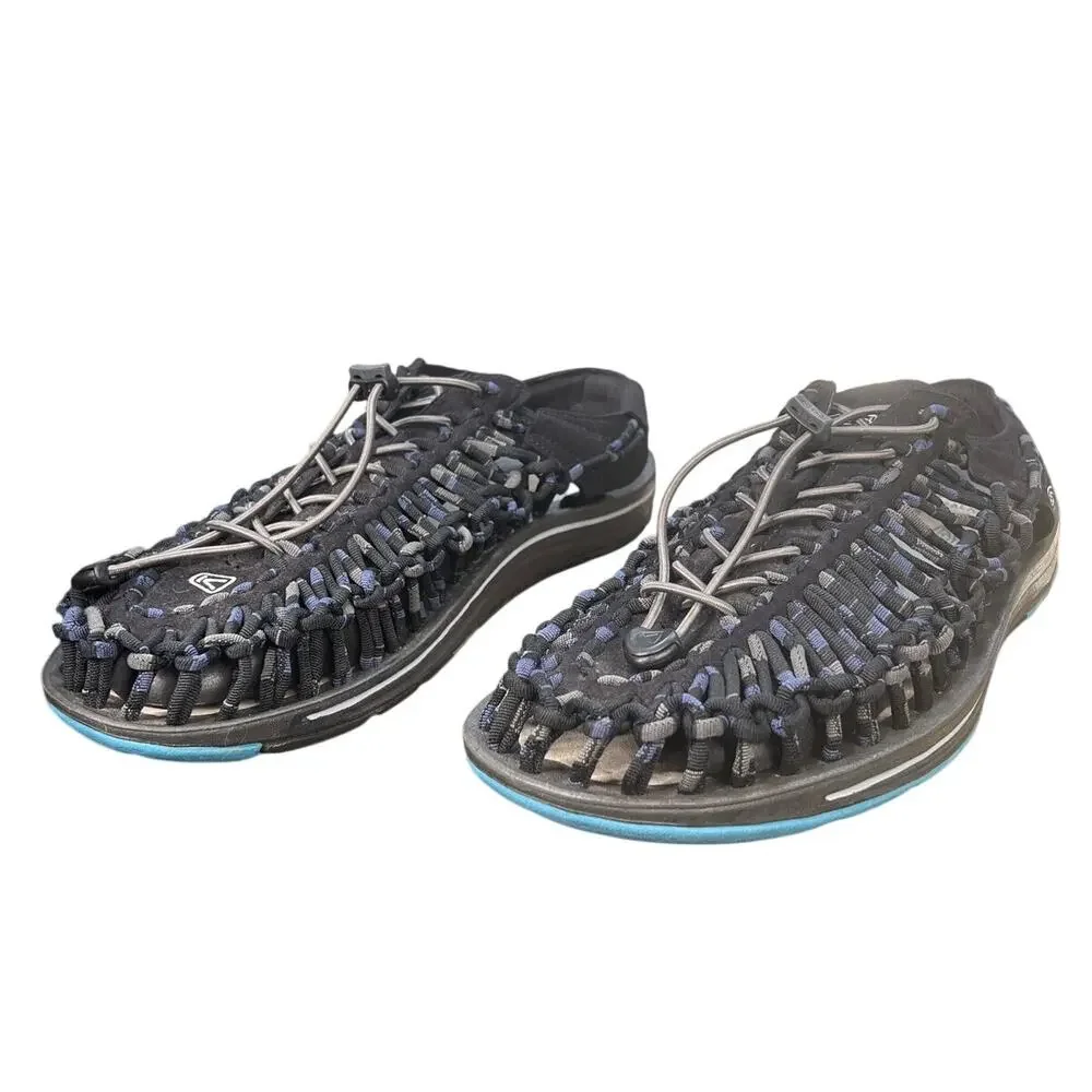 Keen Men's Uneek Cord Grey Blue Hiking Water Sandals Size 13